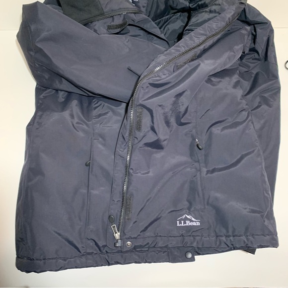 L. L. Bean Women’s Parka Jacket Coat Dark Blue / Black size Large Winter Snow - Picture 11 of 16